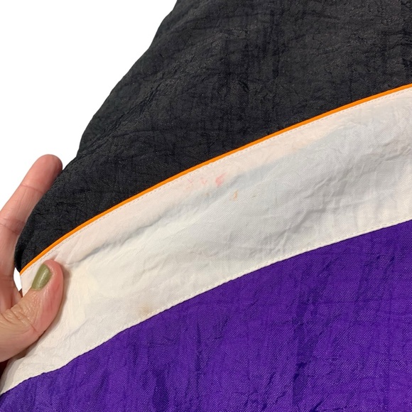 VINTAGE | 80’s Reebok Pullover Puffy Windbreaker w/ Removable‎ Hood - Sz XL - Picture 7 of 14